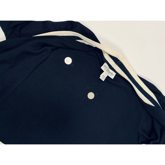 St. John Womans Cardigan Sweater NEW Wool Blend M Black White Geometric - Picture 10 of 15